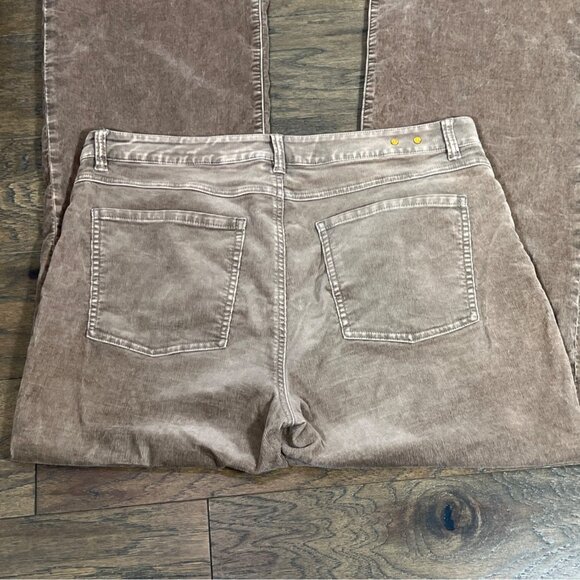 CABI London Cord Pants in Sable (Brown) High Rise Wide Leg Sz 12 #4888L EUC - Picture 4 of 6